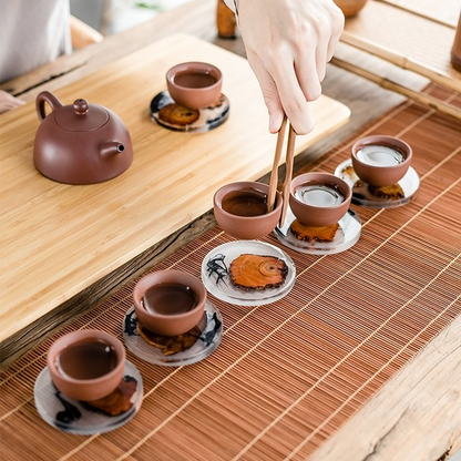 Handmade Tea CoasterNEW TOWN BAZAAR
