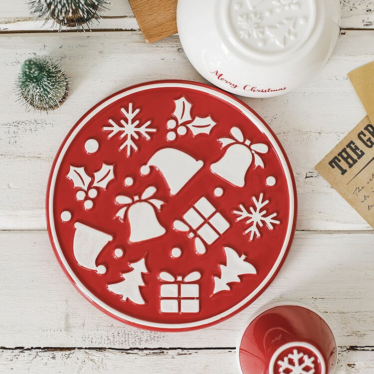 New Ceramic Creative Dinner Plate Rice Bowl Mug Christmas SetChristmas, HOME CUPS & MUGSNEW TOWN BAZAAR