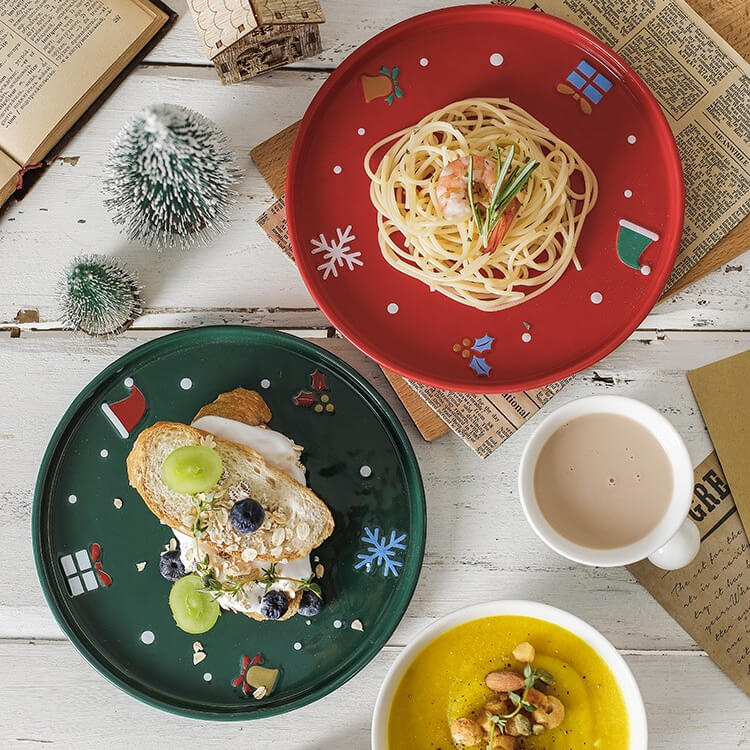 New Ceramic Creative Dinner Plate Rice Bowl Mug Christmas SetChristmas, HOME CUPS & MUGSNEW TOWN BAZAAR