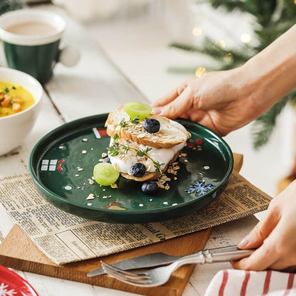 New Ceramic Creative Dinner Plate Rice Bowl Mug Christmas SetChristmas, HOME CUPS & MUGSNEW TOWN BAZAAR