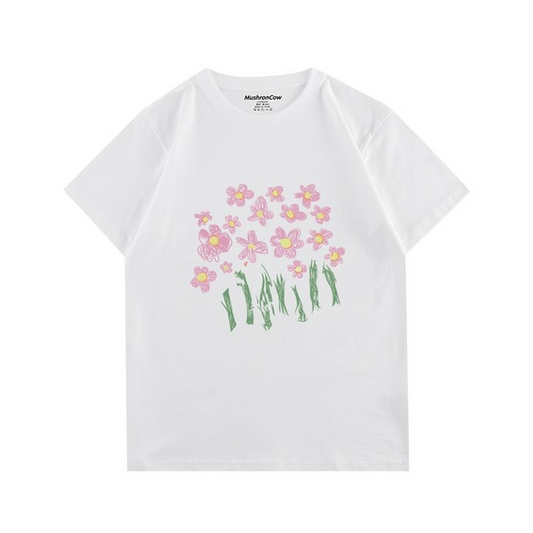 Cute Pink Flowers T-shirtT-shirt, unisex T-shirt, unisex TshirtNEW TOWN BAZAAR