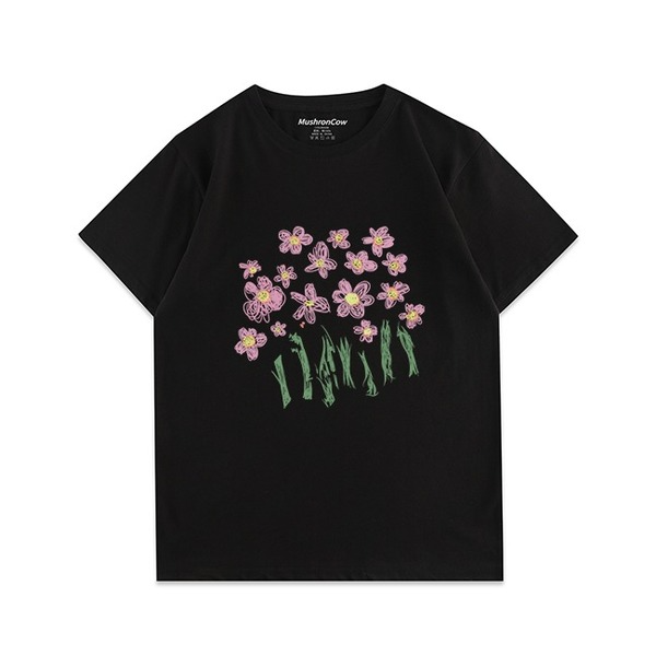 Cute Pink Flowers T-shirtT-shirt, unisex T-shirt, unisex TshirtNEW TOWN BAZAAR