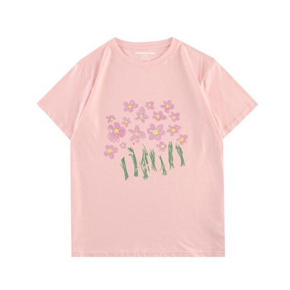 Cute Pink Flowers T-shirtT-shirt, unisex T-shirt, unisex TshirtNEW TOWN BAZAAR