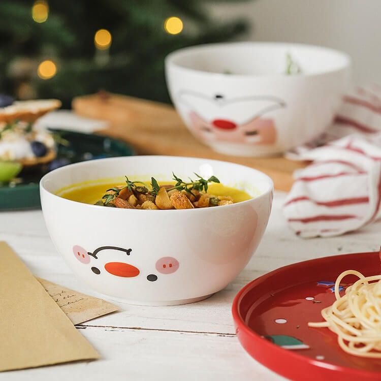 New Ceramic Creative Dinner Plate Rice Bowl Mug Christmas SetChristmas, HOME CUPS & MUGSNEW TOWN BAZAAR
