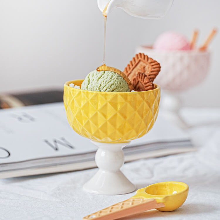 Ceramic Fruit Dessert Cup Ice Cream ScoopHOME CUPS & MUGSNEW TOWN BAZAAR