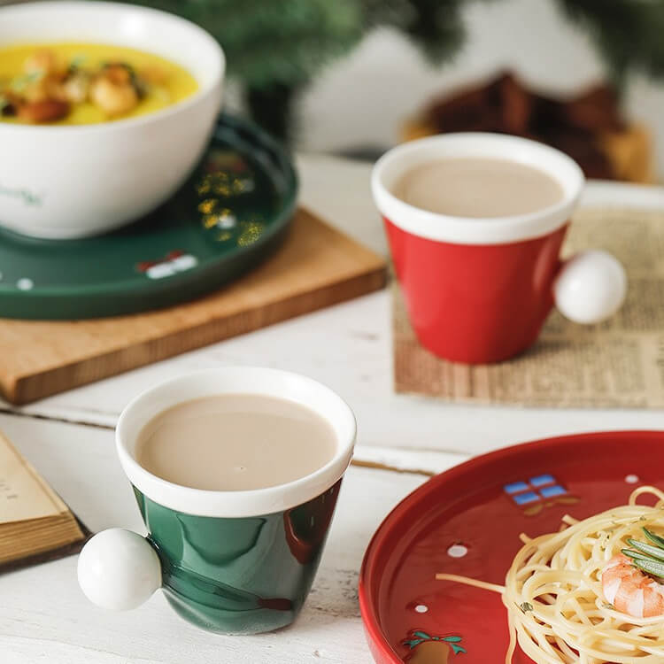 New Ceramic Creative Dinner Plate Rice Bowl Mug Christmas SetChristmas, HOME CUPS & MUGSNEW TOWN BAZAAR