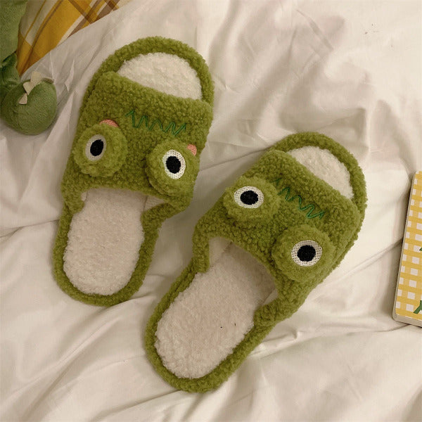 Adorable Comfort Frog Face Personalized Slipper 