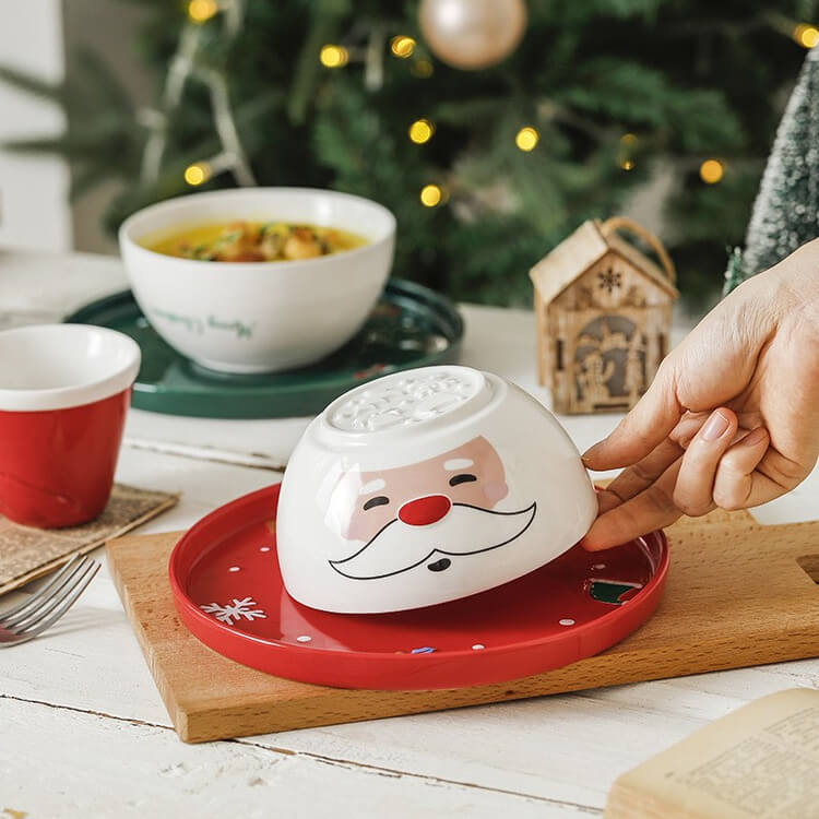New Ceramic Creative Dinner Plate Rice Bowl Mug Christmas SetChristmas, HOME CUPS & MUGSNEW TOWN BAZAAR