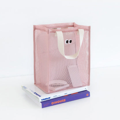 Neat and Visible Portable Lightweight Mesh Storage Bag
