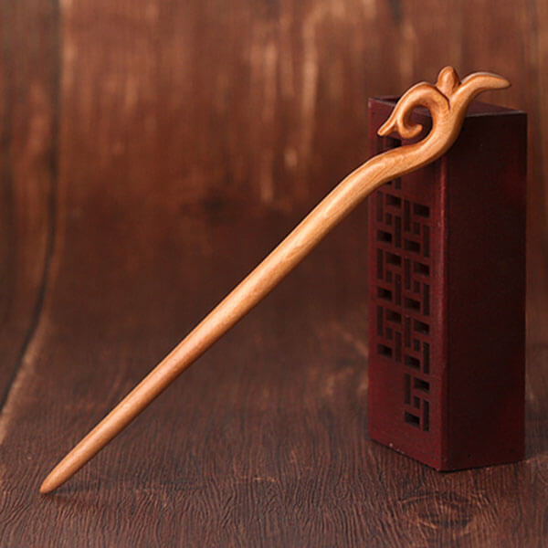 Chinese Antique Handmade Wooden Hairpin