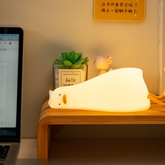 Sleeping Duck Silicone Night Lamp