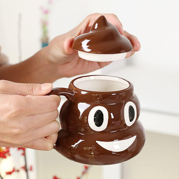 Tasse à café en céramique de merde drôle créative personnalisée