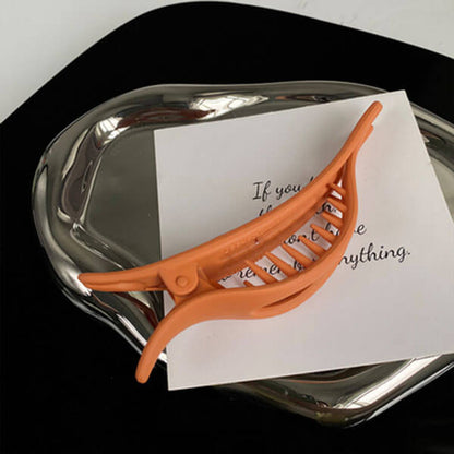 Retro Matte Hair Clips Thin Wicker Shape
