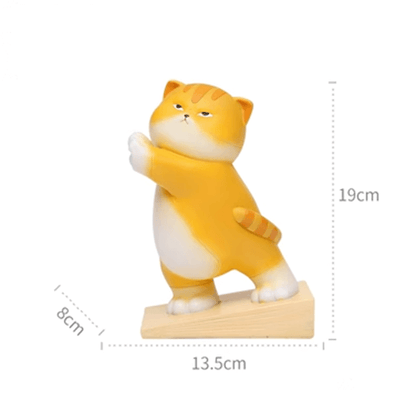 Home Decoration Doorstop Orange Cat Creative