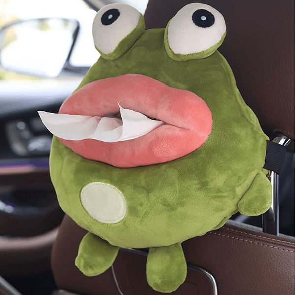 Thick Lips Monster Frog Plush Doll Tissue Box