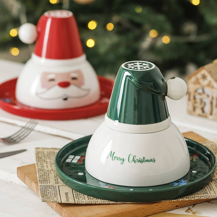 New Ceramic Creative Dinner Plate Rice Bowl Mug Christmas SetChristmas, HOME CUPS & MUGSNEW TOWN BAZAAR