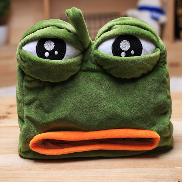 Boîte à mouchoirs grenouille triste