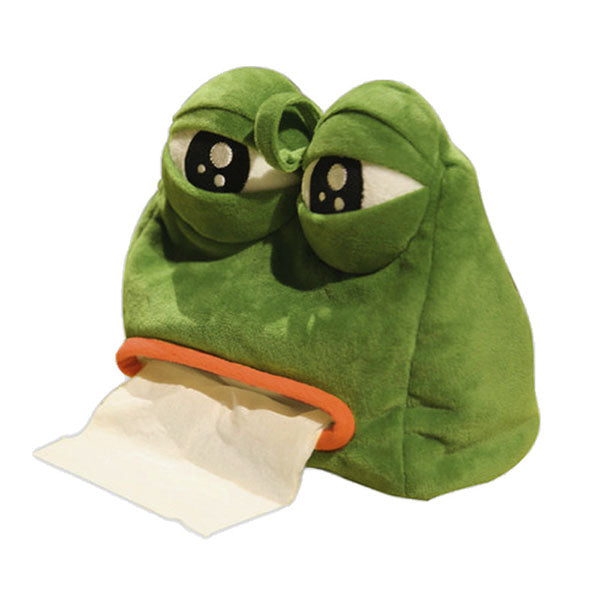 Boîte à mouchoirs grenouille triste