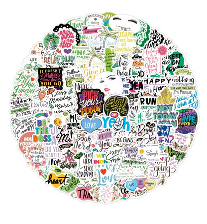 Die cut stickers-100pcsNEW TOWN BAZAAR