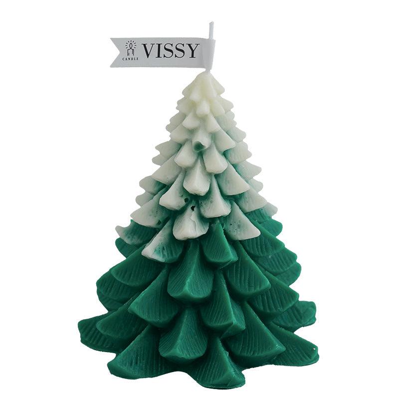 Holiday Festive Home Decor Christmas Tree Shaped Candle