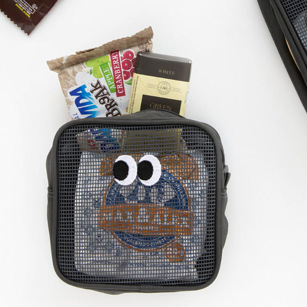 Transparent Stylish Mesh Makeup Organizer Bag