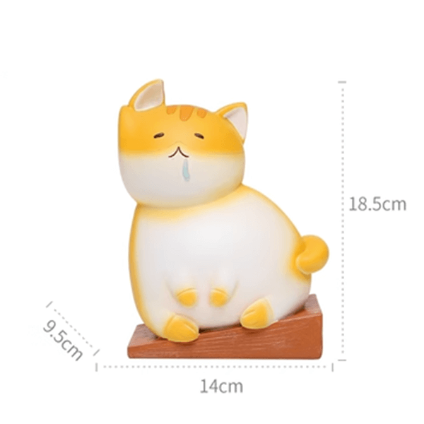 Home Decoration Doorstop Orange Cat Creative