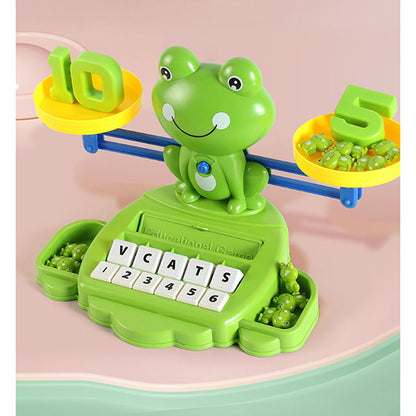 Frog Balance Scale Puzzle Digital Learning Thinking Training Toy Parent-child Interactive Toy