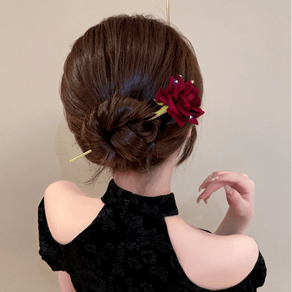 Accessoires pour cheveux en épingle à cheveux en plaque de rose simple et moderne