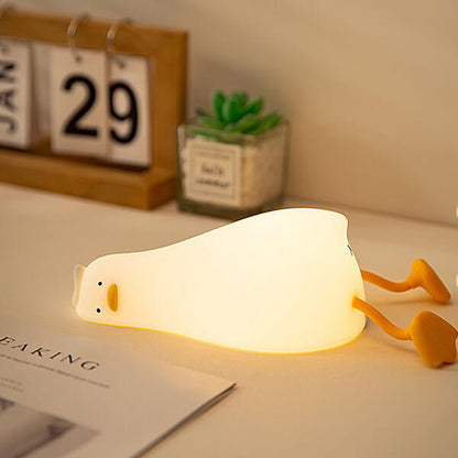 Sleeping Duck Silicone Night Lamp