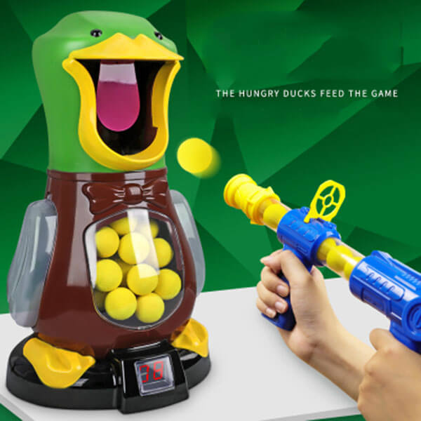 Feed the Hungry Duck Kids Shooting Toy