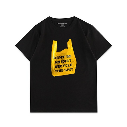 Yellow Trash Bag T-ShirtT-shirt, unisex T-shirt, unisex TshirtNEW TOWN BAZAAR
