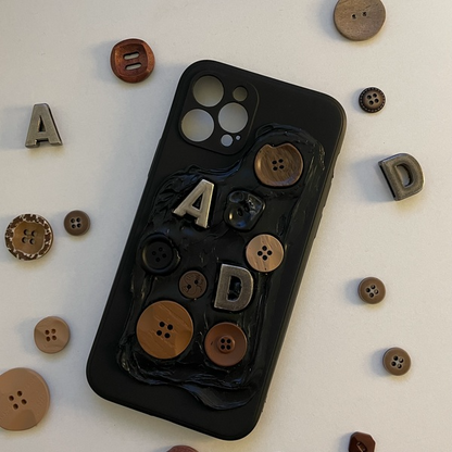 Button Phone Case NEW TOWN BAZAAR Apparel & Accessories