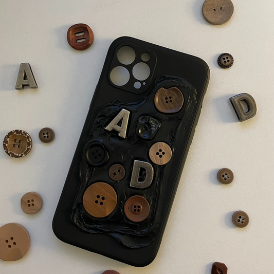 Button Phone Case NEW TOWN BAZAAR Apparel & Accessories