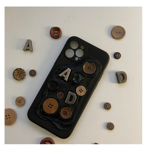 Button Phone Case NEW TOWN BAZAAR Apparel & Accessories