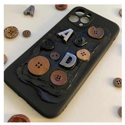 Button Phone Case NEW TOWN BAZAAR Apparel & Accessories