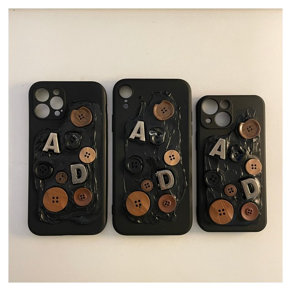 Button Phone Case NEW TOWN BAZAAR Apparel & Accessories