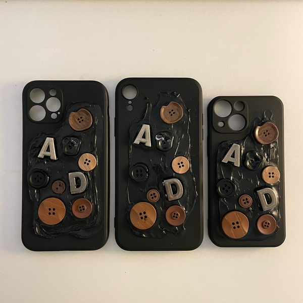 Button Phone Case NEW TOWN BAZAAR Apparel & Accessories
