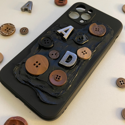Button Phone Case NEW TOWN BAZAAR Apparel & Accessories