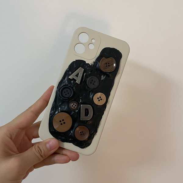 Button Phone Case NEW TOWN BAZAAR Apparel & Accessories