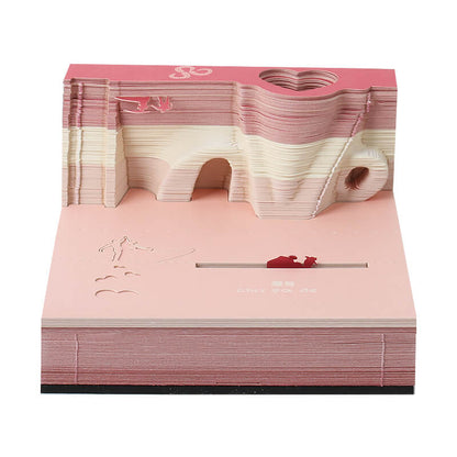3D LOVE Memo Pad Paper NEW TOWN BAZAAR