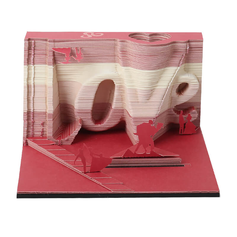 3D LOVE Memo Pad Paper NEW TOWN BAZAAR