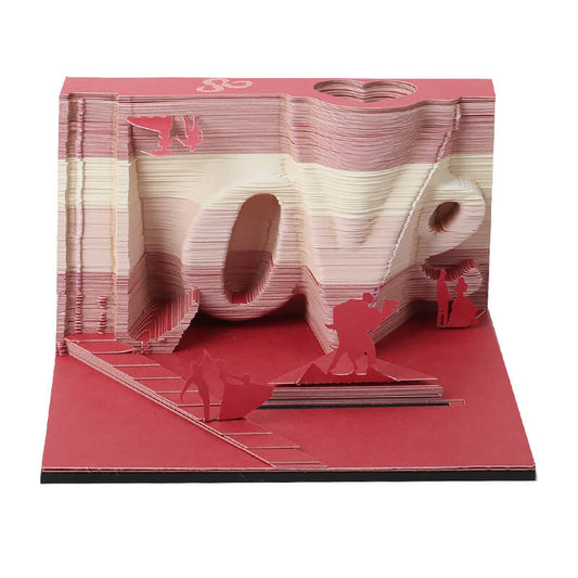 3D LOVE Memo Pad Paper NEW TOWN BAZAAR