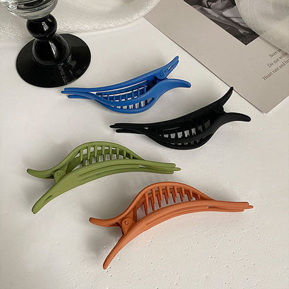 Retro Matte Hair Clips Thin Wicker Shape
