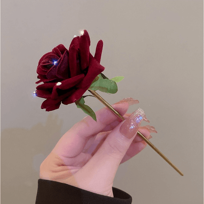 Accessoires pour cheveux en épingle à cheveux en plaque de rose simple et moderne