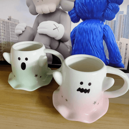 Phantom Cartoon Ceramic Mug Couple Cup