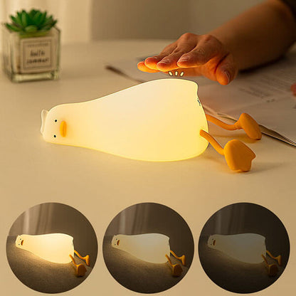 Sleeping Duck Silicone Night Lamp