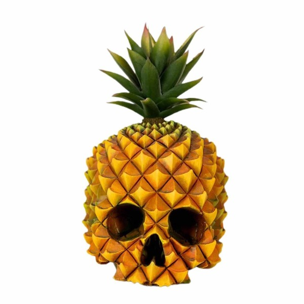 Pineapple Skull Statue Resin CraftsNEW TOWN BAZAAR