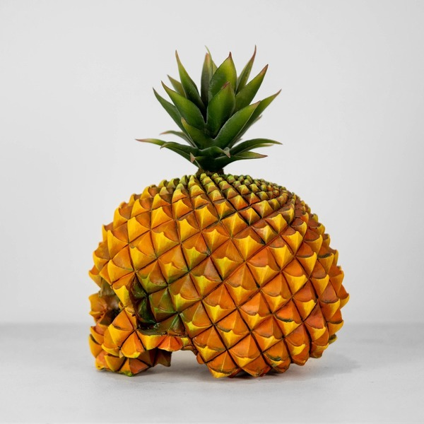 Pineapple Skull Statue Resin CraftsNEW TOWN BAZAAR