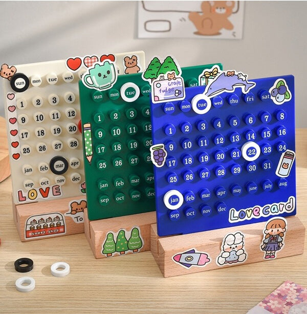 Creative Desk Calendar- Fun and Interactive Desk Calendar with Unique ...