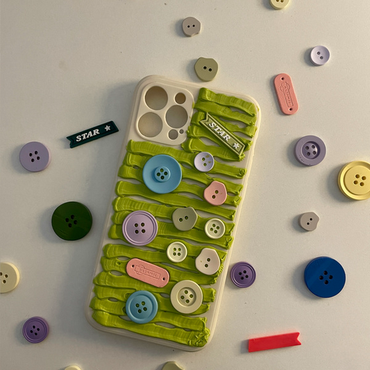 Color Button Phone CaseNEW TOWN BAZAAR